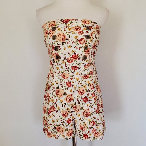 Poetry Pants - Poetry Floral Sleeveless Romper size S
